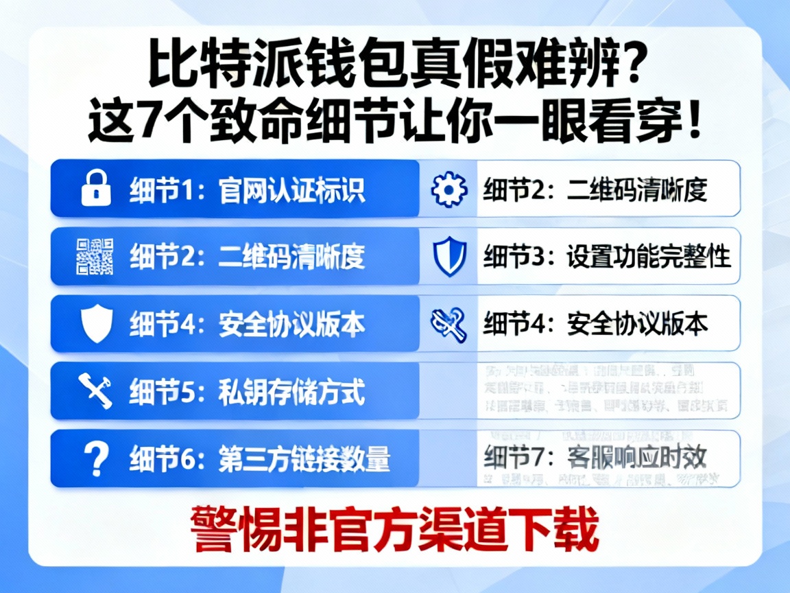 比特派钱包真假难辨？这7个致命细节让你一眼看穿！
