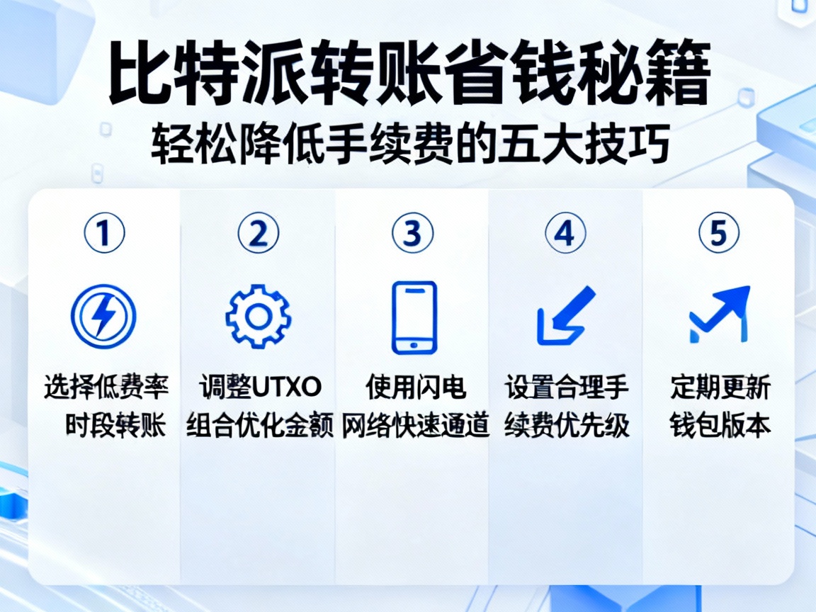 比特派转账省钱秘籍，轻松降低手续费的五大技巧