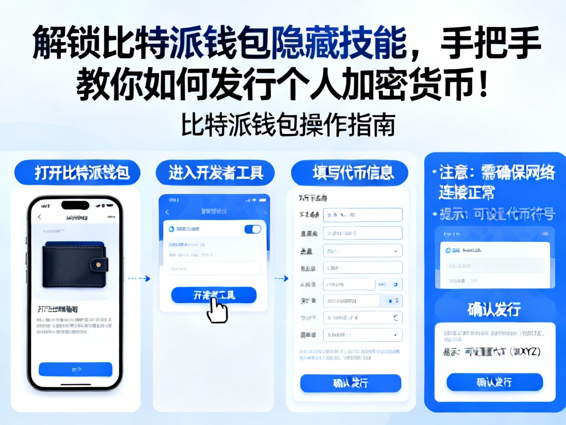 解锁比特派钱包隐藏技能，手把手教你如何发行个人加密货币！