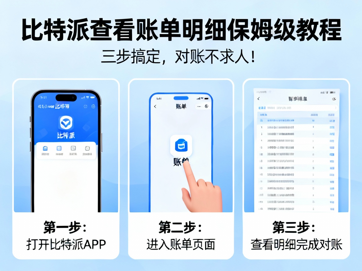 比特派查看账单明细保姆级教程，三步搞定，对账不求人！