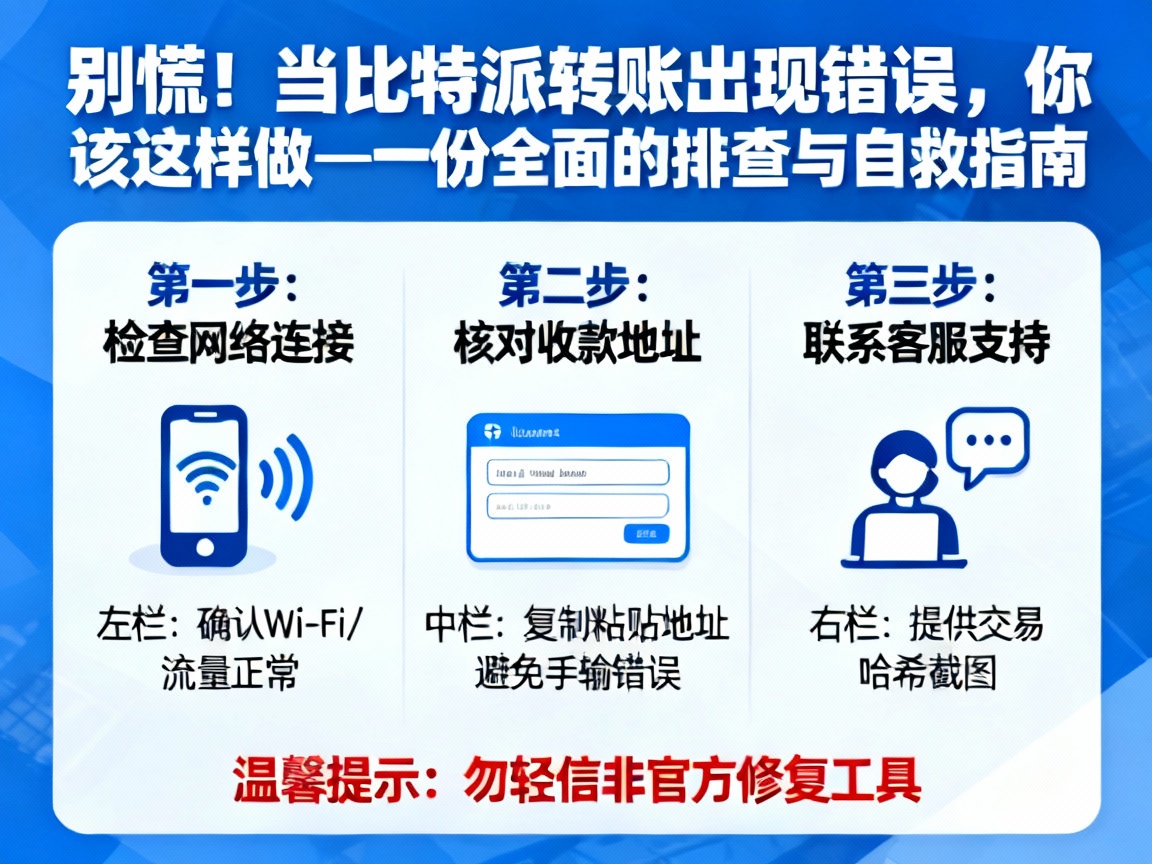 别慌！当比特派转账出现错误，你该这样做—一份全面的排查与自救指南
