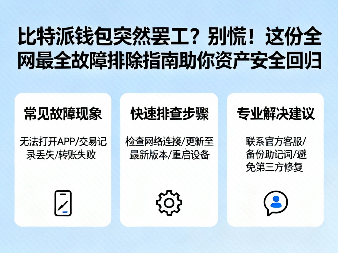 比特派钱包突然罢工？别慌！这份全网最全故障排除指南助你资产安全回归