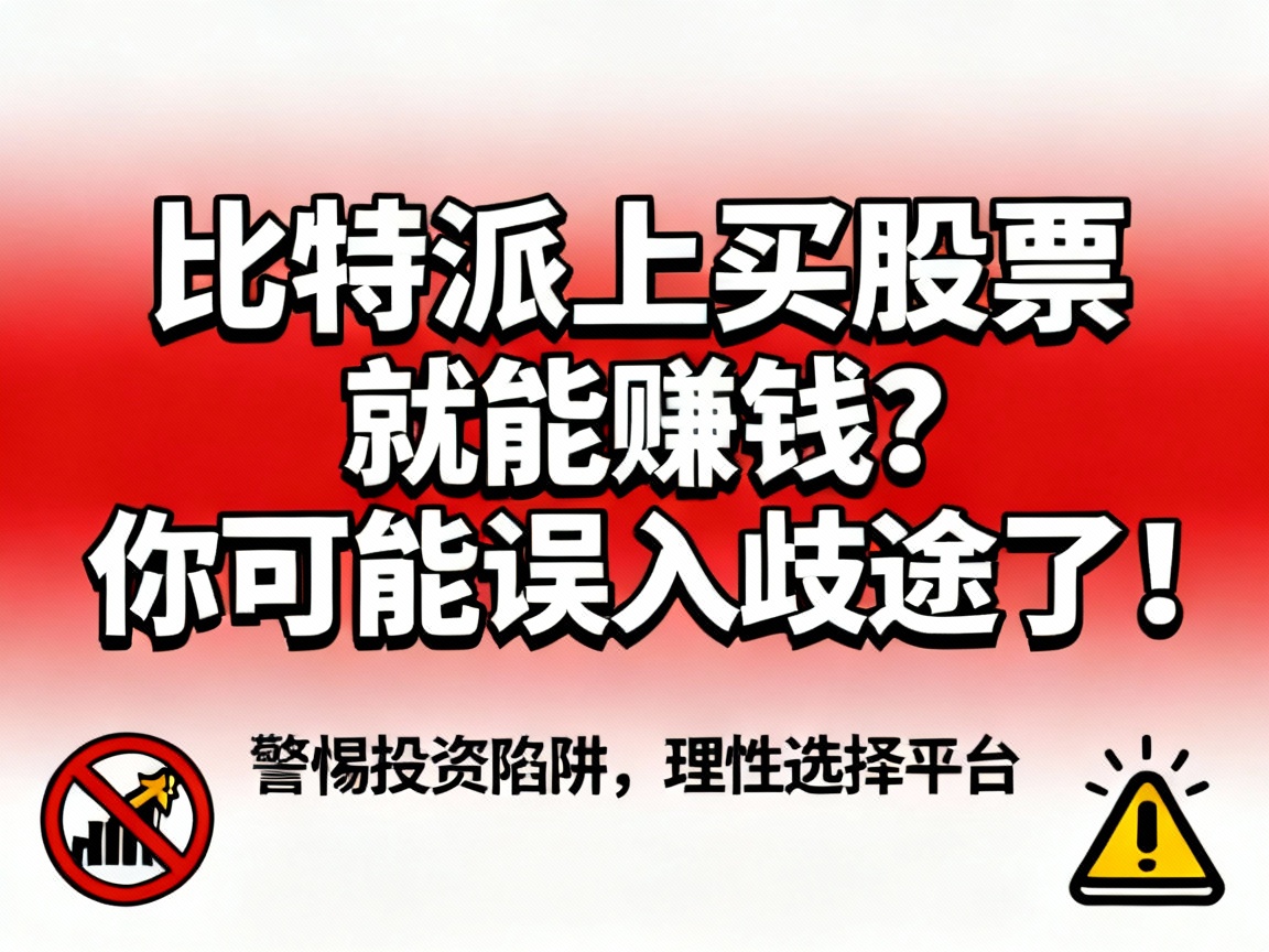 比特派上买股票就能赚钱？你可能误入歧途了！