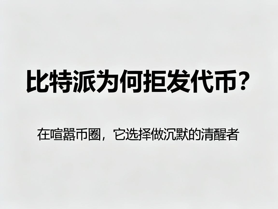 比特派为何拒发代币？在喧嚣币圈，它选择做沉默的清醒者