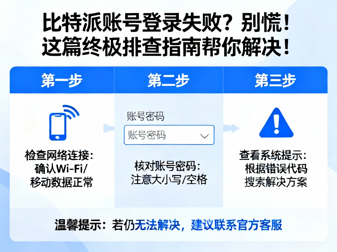 比特派账号登录失败？别慌！这篇终极排查指南帮你解决！