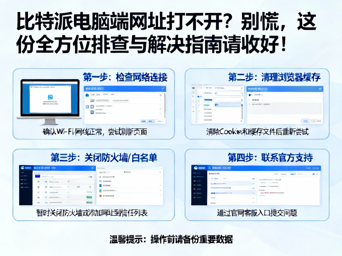 比特派电脑端网址打不开？别慌，这份全方位排查与解决指南请收好！