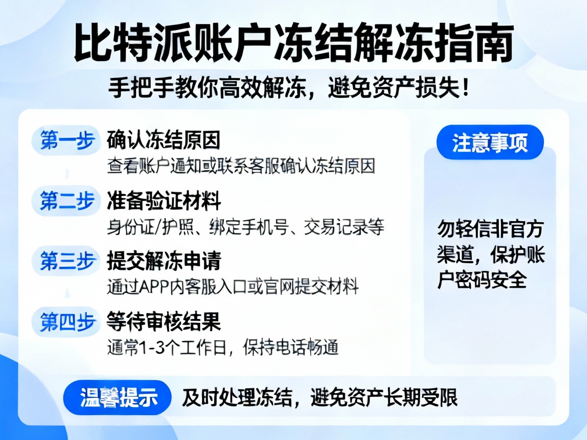比特派账户冻结了怎么办理？手把手教你高效解冻，避免资产损失！
