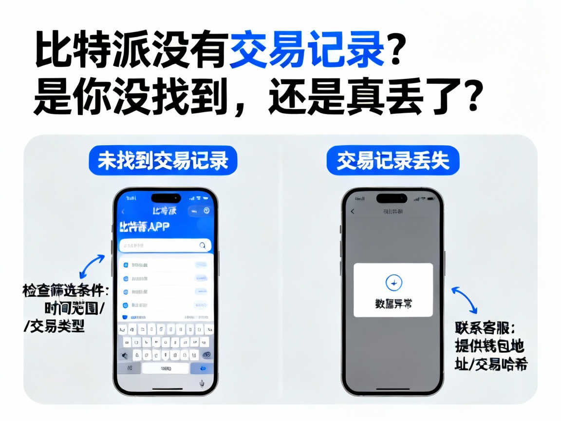 比特派没有交易记录？是你没找到，还是真丢了？