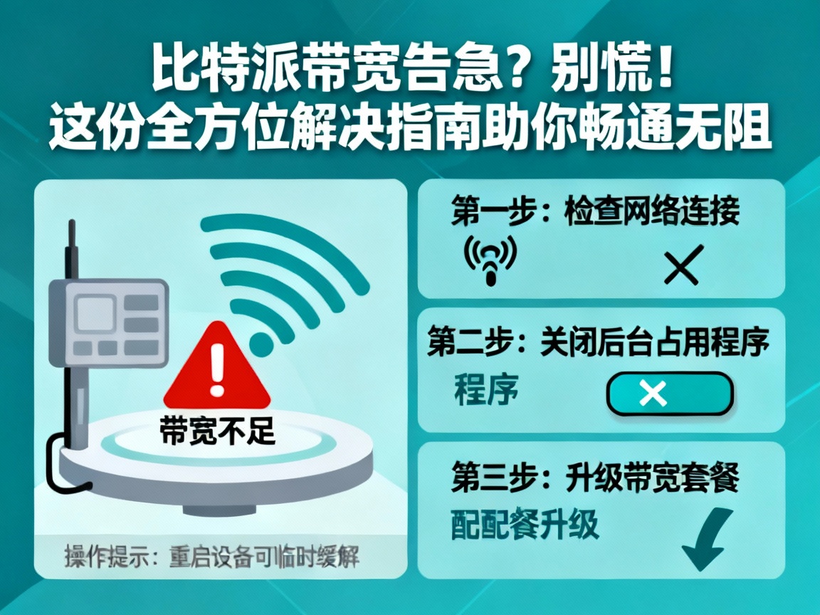 比特派带宽告急？别慌！这份全方位解决指南助你畅通无阻