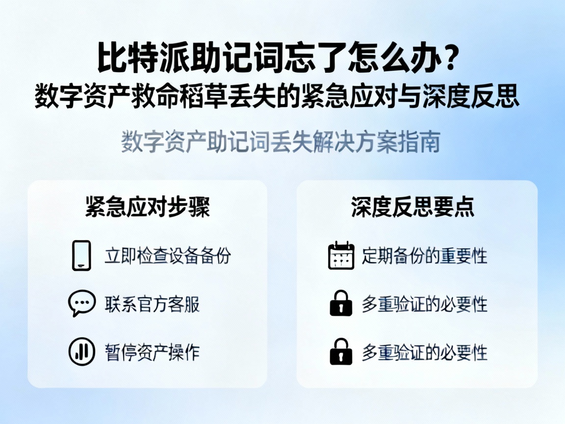 比特派助记词忘了怎么办？数字资产救命稻草丢失的紧急应对与深度反思