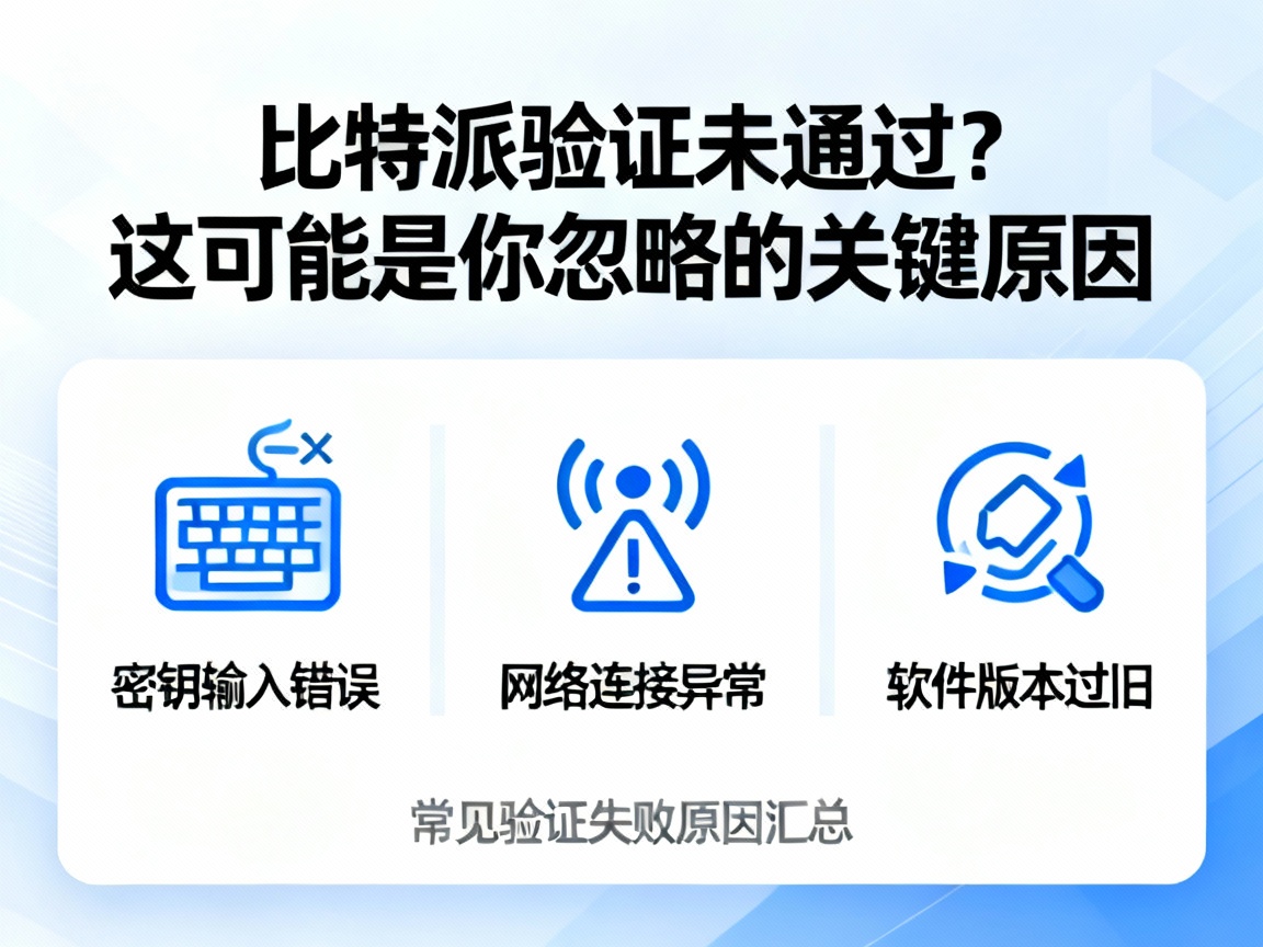 比特派验证未通过？这可能是你忽略的关键原因