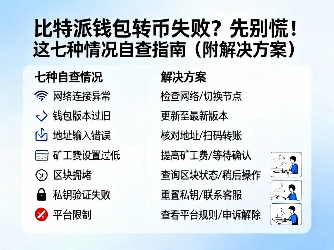 比特派钱包转币失败？先别慌！这七种情况自查指南（附解决方案）