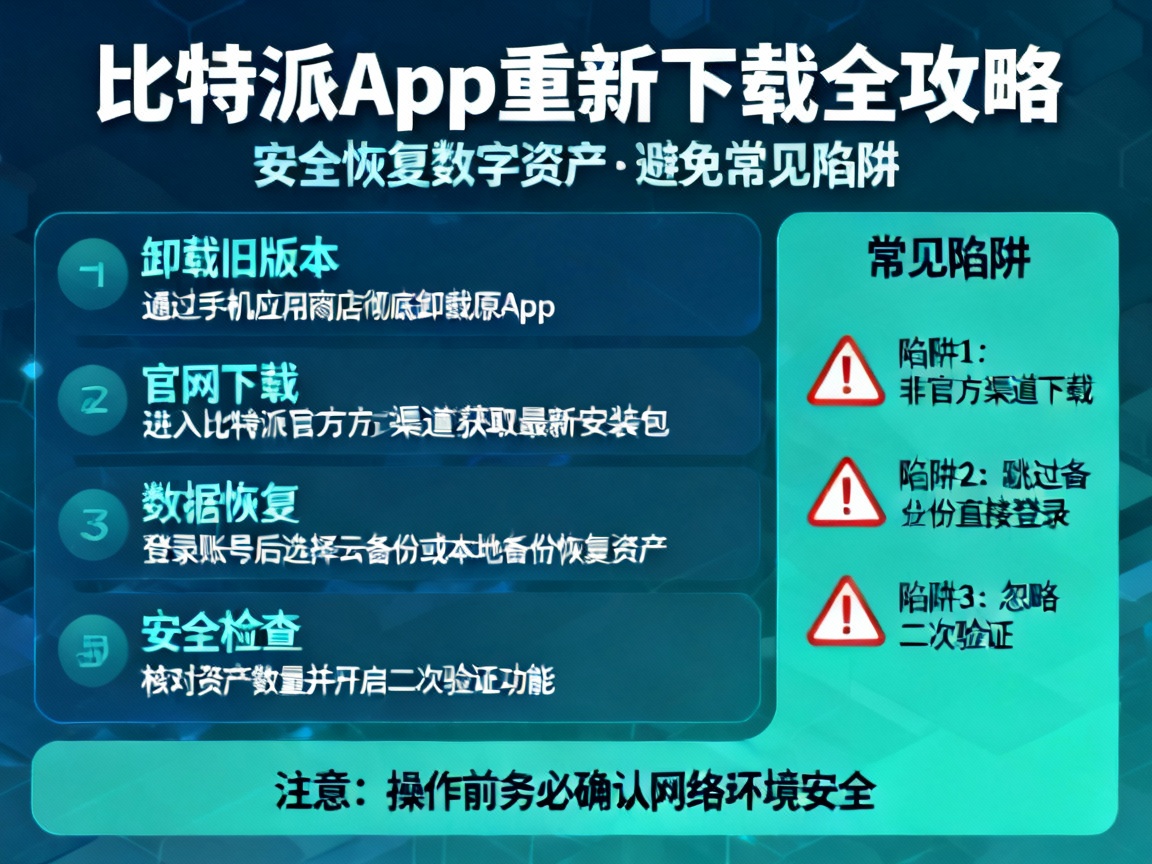比特派App重新下载全攻略，安全恢复数字资产，避免常见陷阱