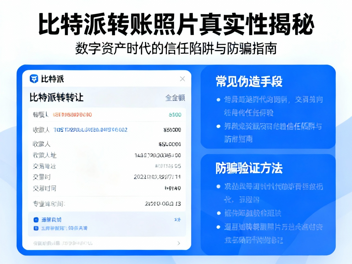 比特派转账照片真实性揭秘，数字资产时代的信任陷阱与防骗指南