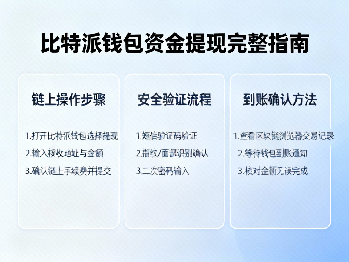 比特派钱包资金提现完整指南，从链上操作到安全到账，一步不漏！