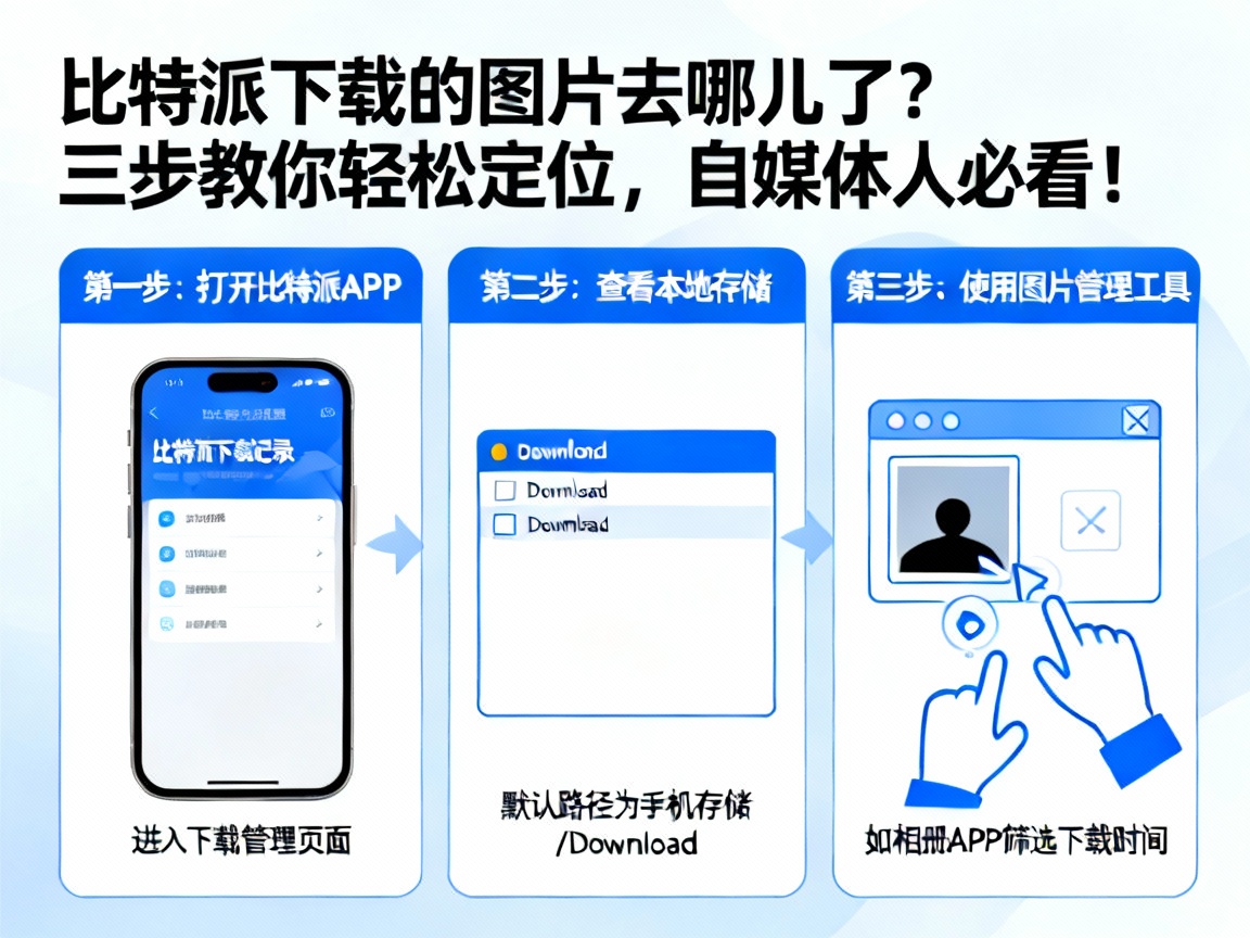 比特派下载的图片去哪儿了？三步教你轻松定位，自媒体人必看！