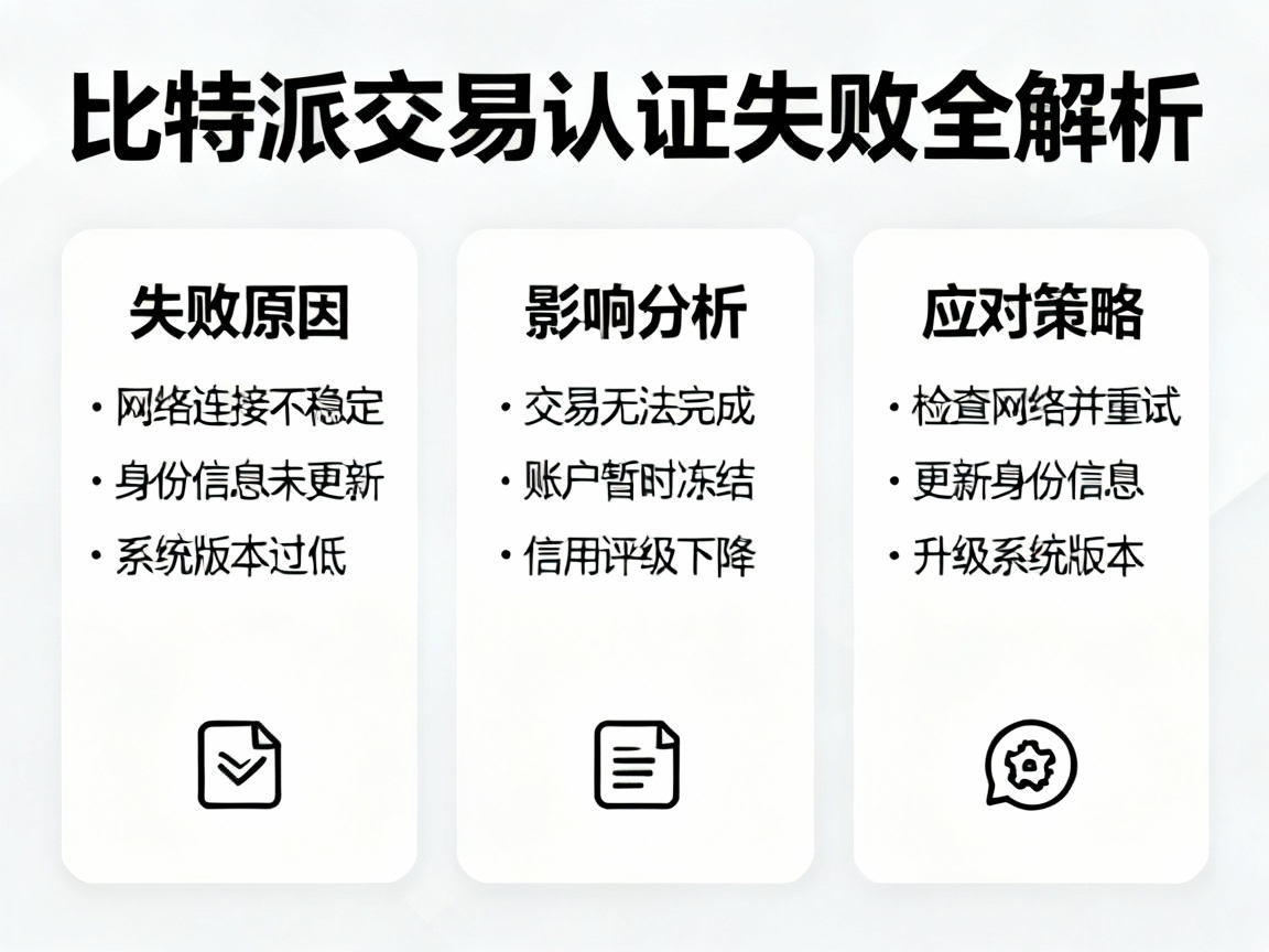 比特派交易认证失败全解析，原因、影响与应对策略