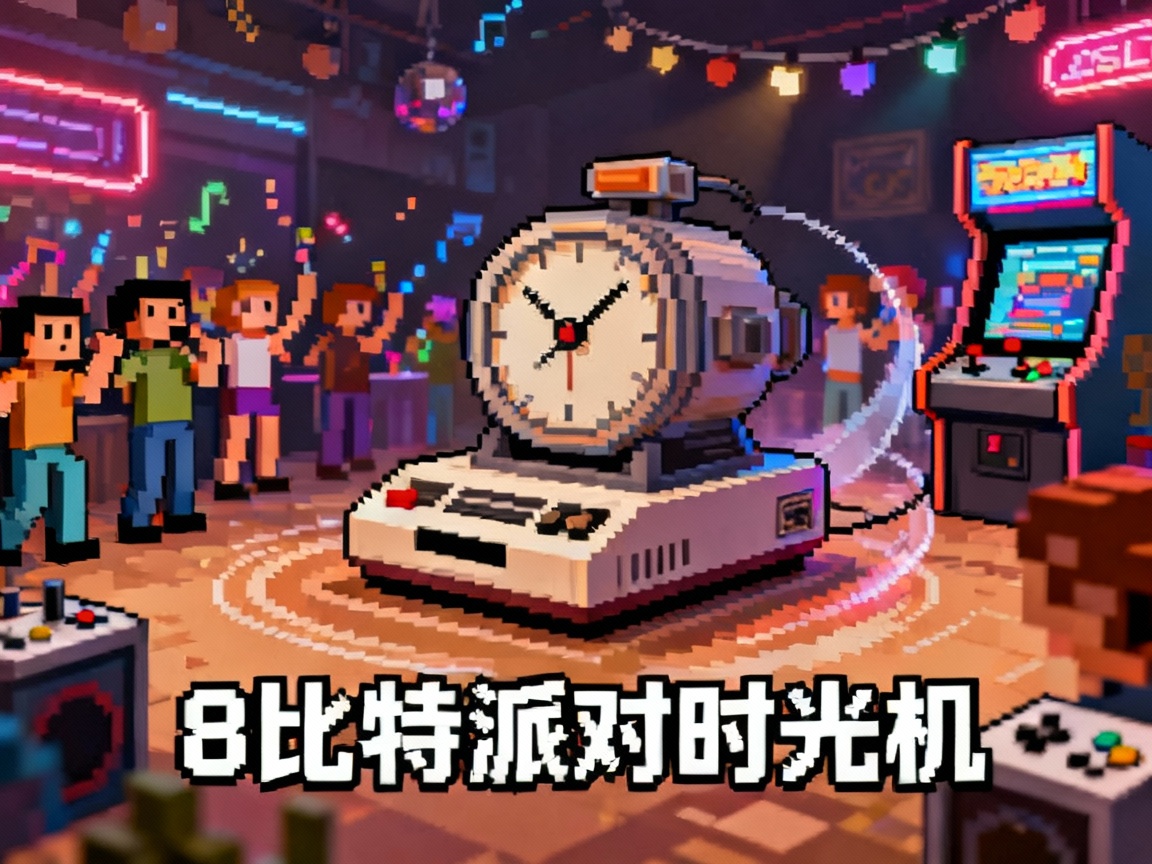 8比特派对时光机模型，像素世界中的怀旧狂欢与时光穿梭