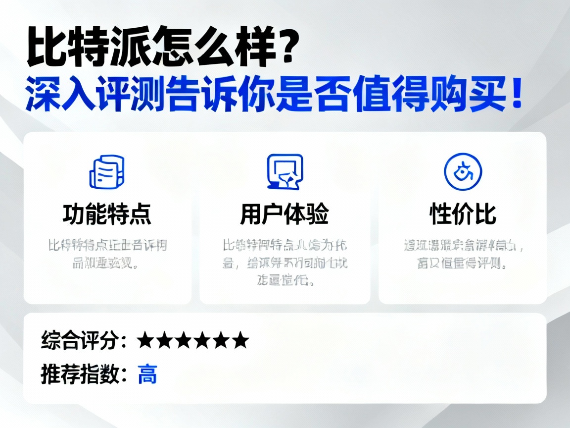 比特派怎么样？深入评测告诉你是否值得购买！