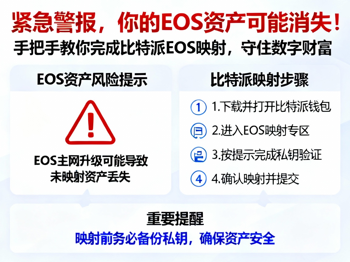紧急警报，你的EOS资产可能消失！手把手教你完成比特派EOS映射，守住数字财富