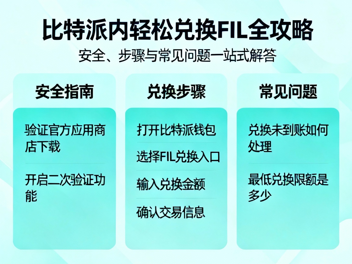 比特派内轻松兑换FIL全攻略，安全、步骤与常见问题一站式解答