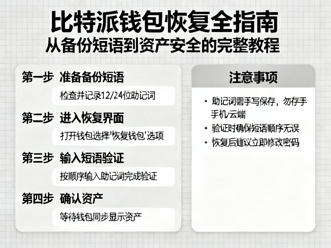 比特派钱包恢复全指南，从备份短语到资产安全的完整教程
