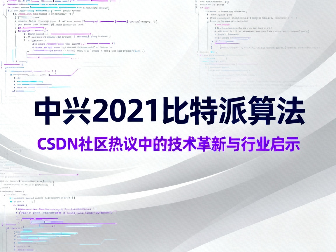 中兴2021比特派算法，CSDN社区热议中的技术革新与行业启示