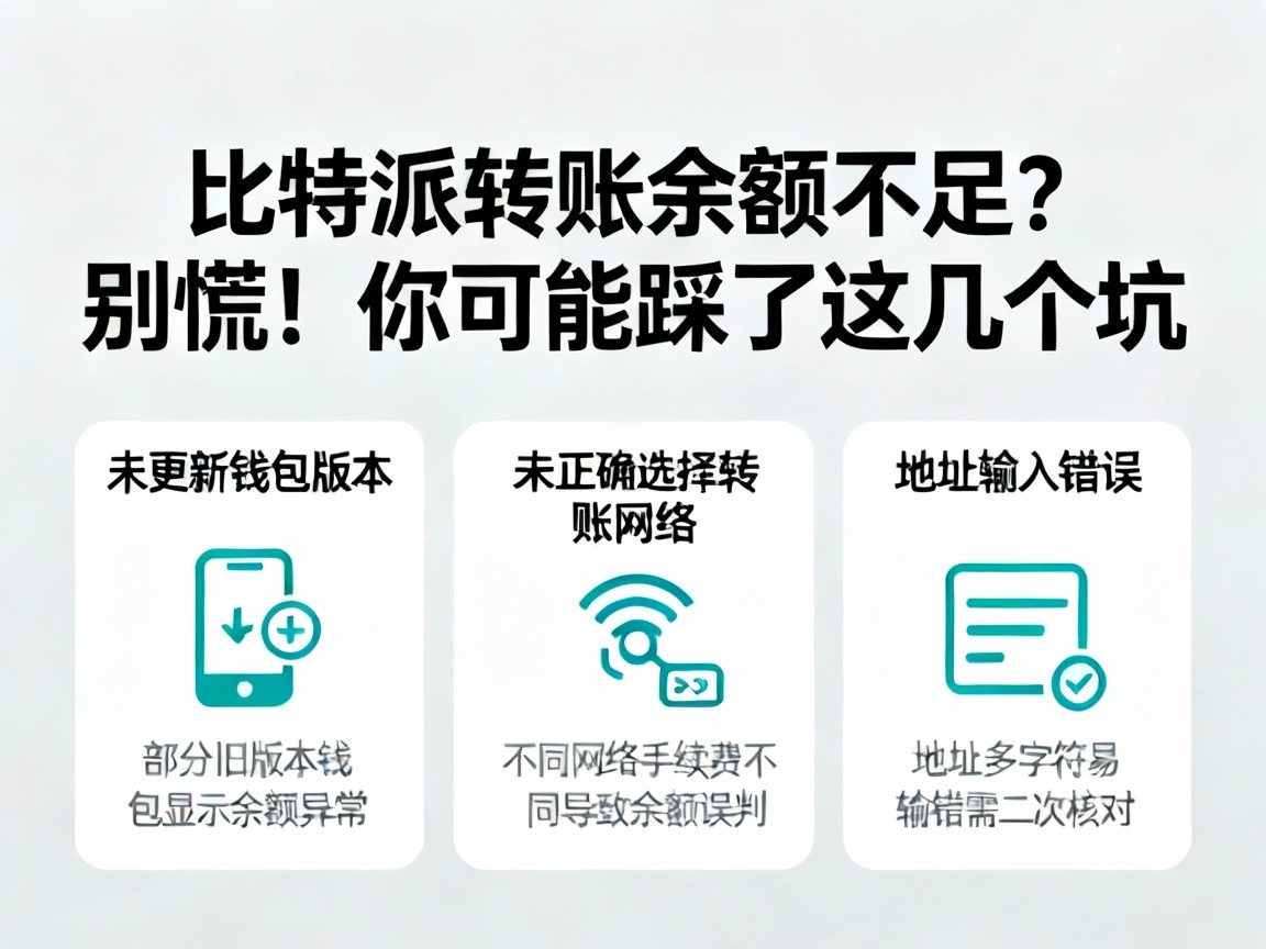 比特派转账余额不足？别慌！你可能踩了这几个坑