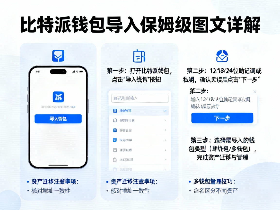 保姆级图文详解，比特派钱包怎么导入？三步搞定资产迁移与多钱包管理