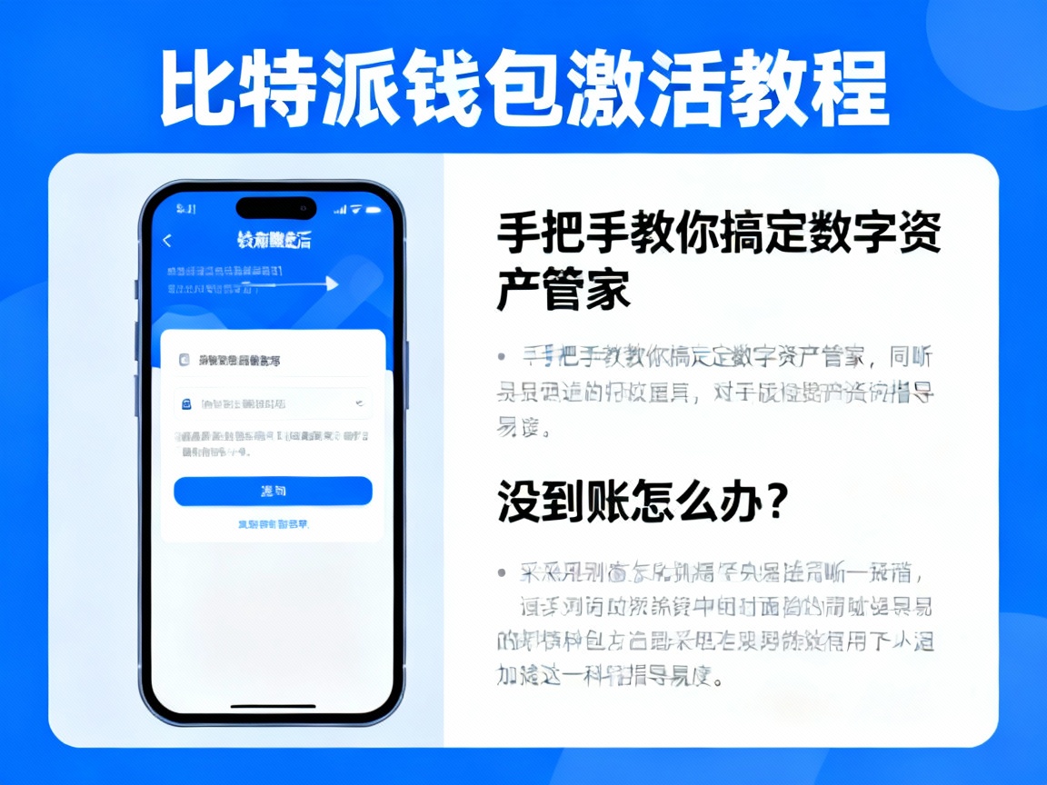 比特派钱包激活教程，手把手教你搞定数字资产管家，没到账怎么办？