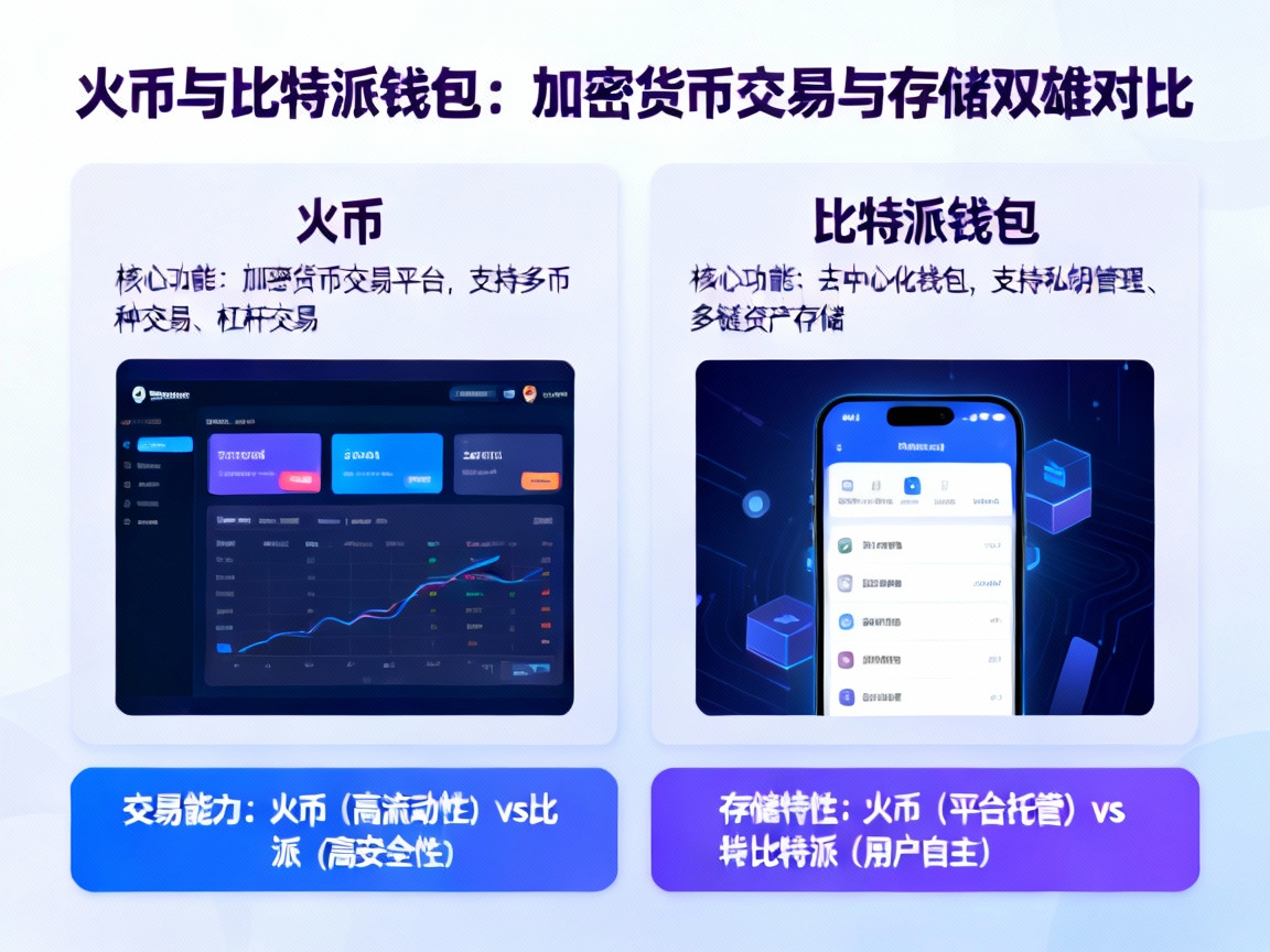 火币与比特派钱包，加密货币世界中的交易与存储双雄对比