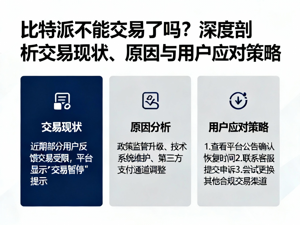 比特派不能交易了吗？深度剖析交易现状、原因与用户应对策略