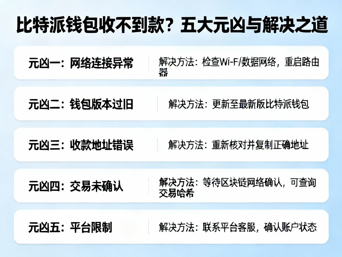 比特派钱包收不到款？五大元凶与解决之道