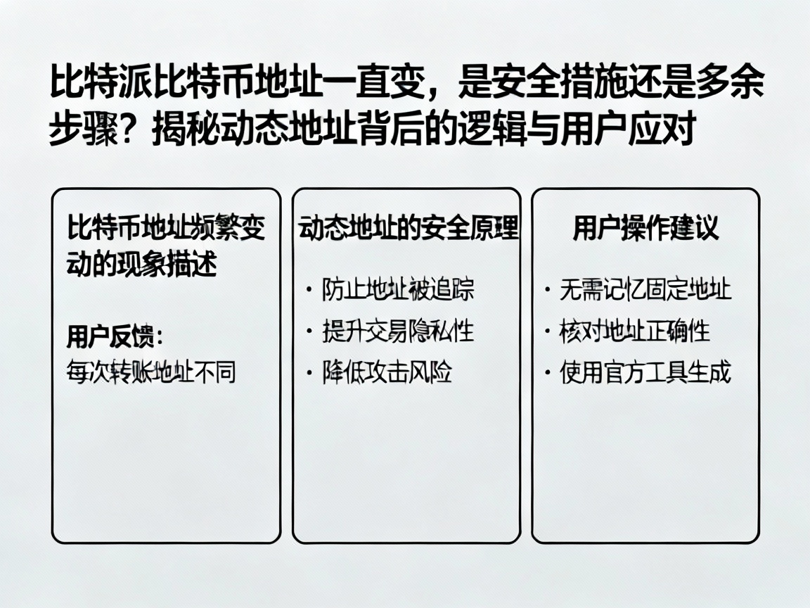 比特派比特币地址一直变，是安全措施还是多余步骤？揭秘动态地址背后的逻辑与用户应对策略