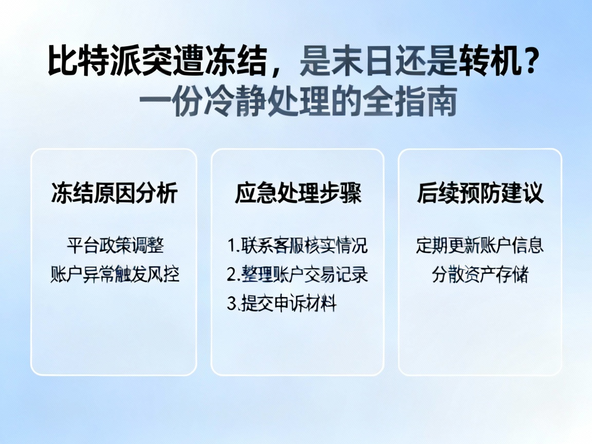 比特派突遭冻结，是末日还是转机？一份冷静处理的全指南