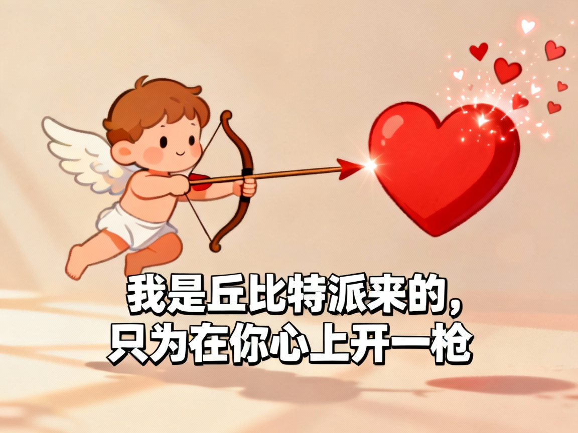 我是丘比特派来的，只为在你心上开一枪