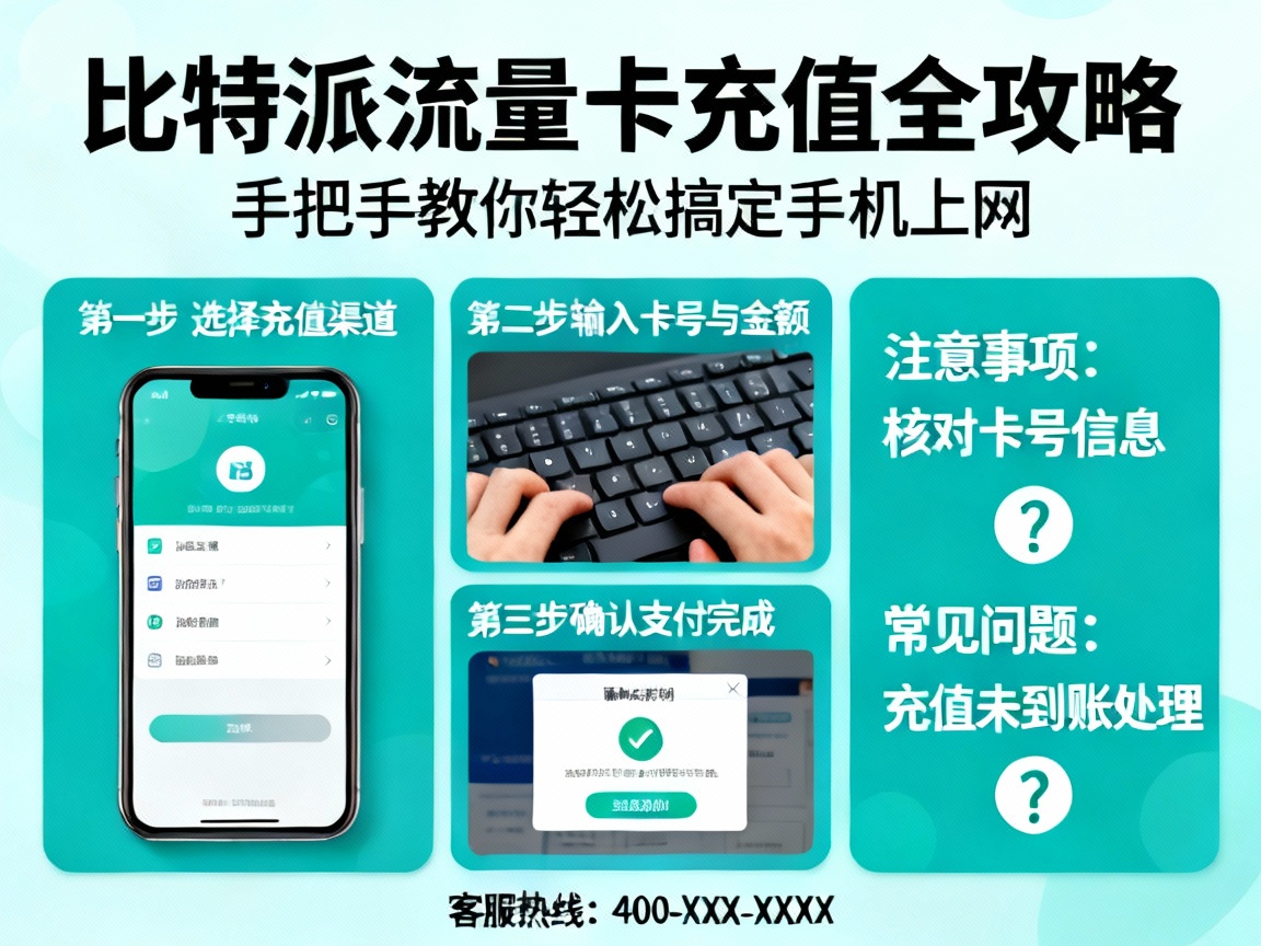比特派流量卡充值全攻略，手把手教你轻松搞定手机上网