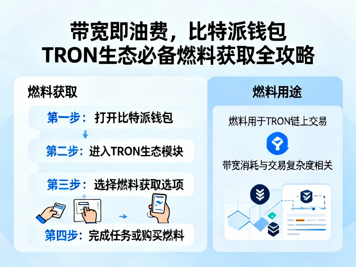 带宽即油费，比特派钱包TRON生态必备燃料获取全攻略