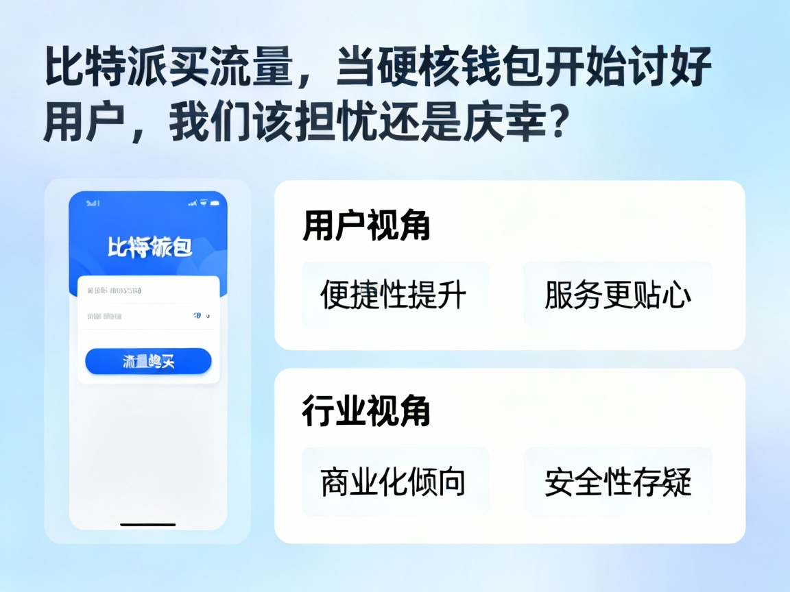 比特派买流量，当硬核钱包开始讨好用户，我们该担忧还是庆幸？