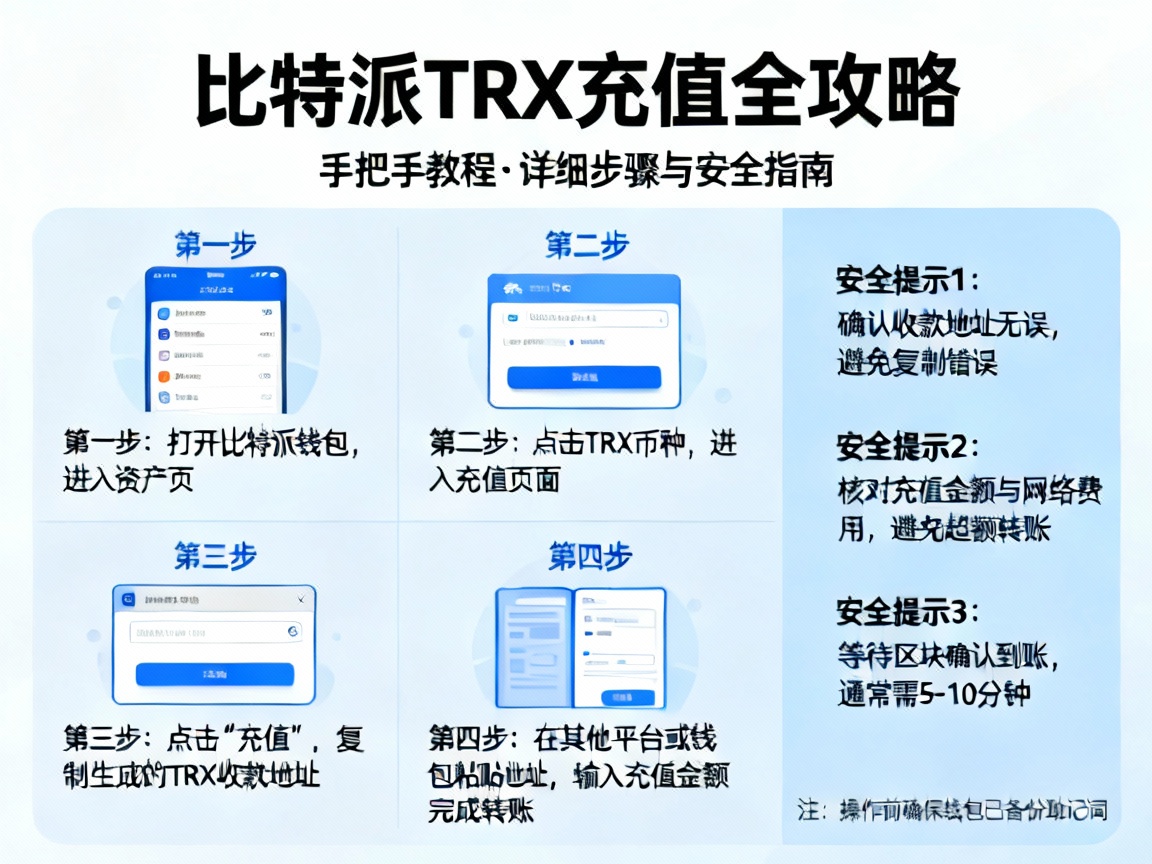 手把手教程，比特派TRX充值全攻略，详细步骤与安全指南