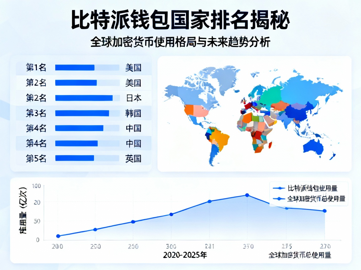 比特派钱包国家排名揭秘，全球加密货币使用格局与未来趋势分析