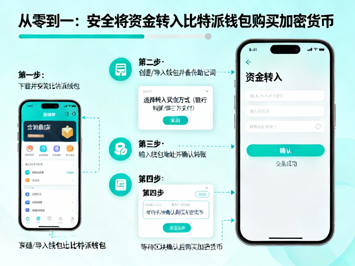 从零到一，手把手教你如何安全将资金转入比特派钱包购买加密货币