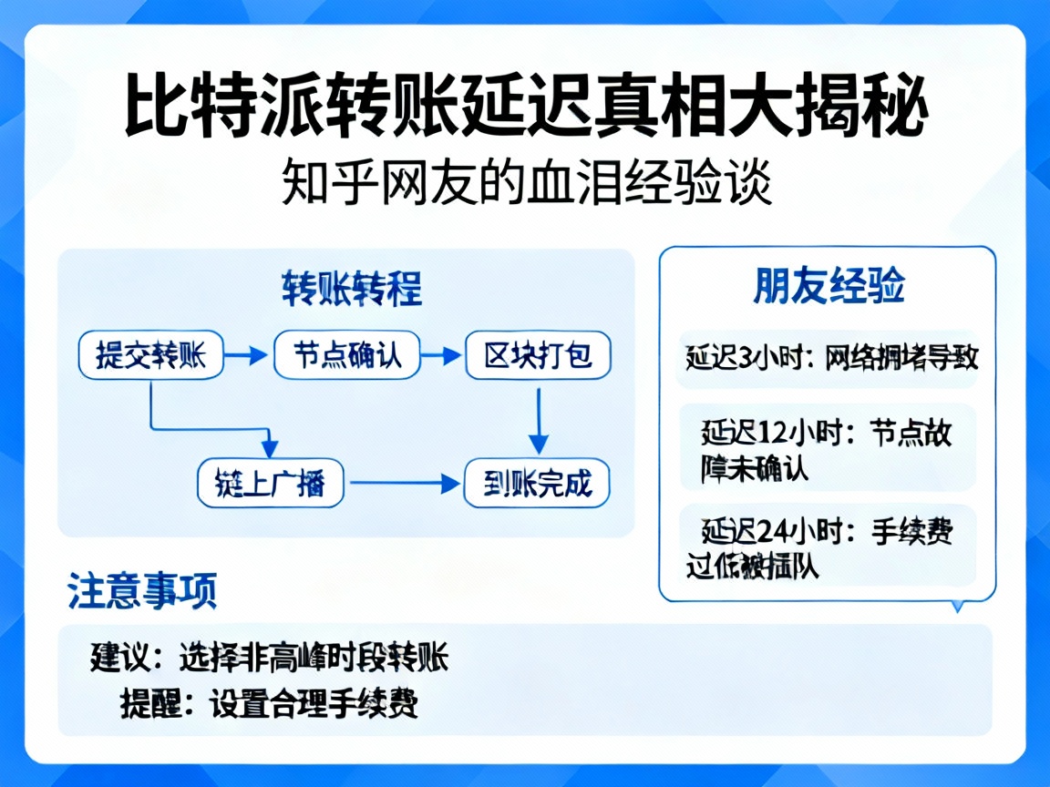 比特派转账延迟真相大揭秘，知乎网友的血泪经验谈