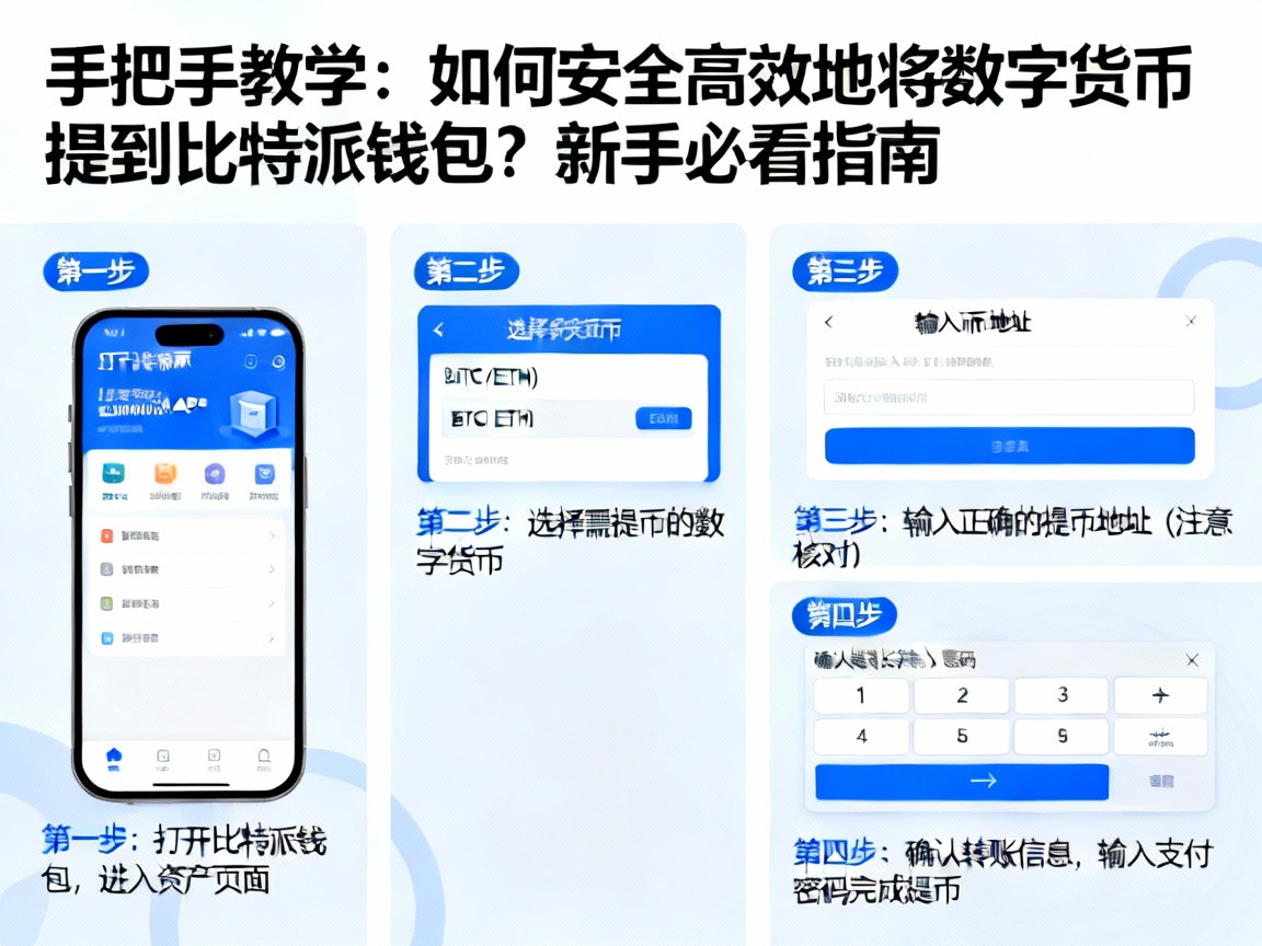 手把手教学，如何安全高效地将数字货币提到比特派钱包？新手必看指南