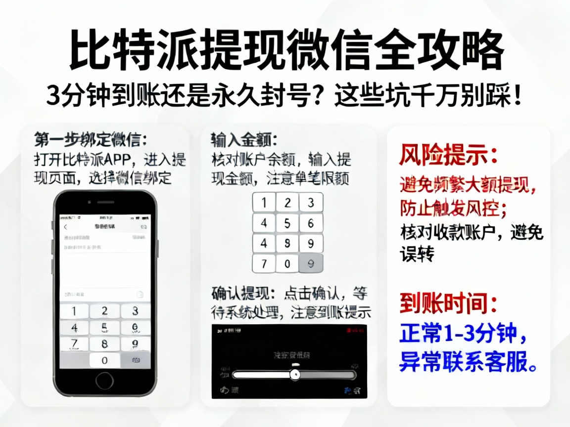 比特派提现微信全攻略，3分钟到账还是永久封号？这些坑千万别踩！
