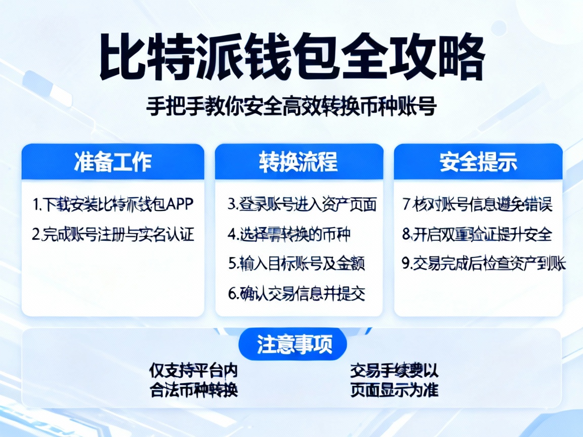 比特派钱包全攻略，手把手教你如何安全高效转换币种账号