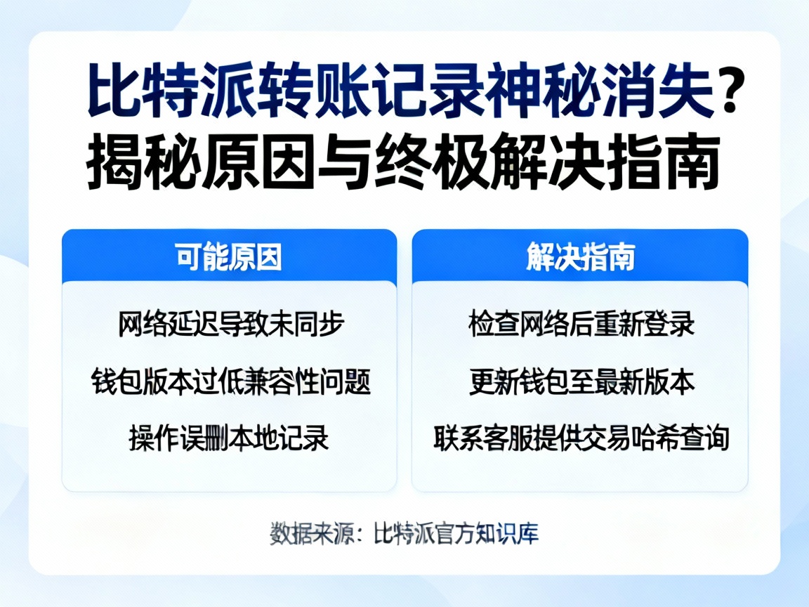 比特派转账记录神秘消失？揭秘原因与终极解决指南