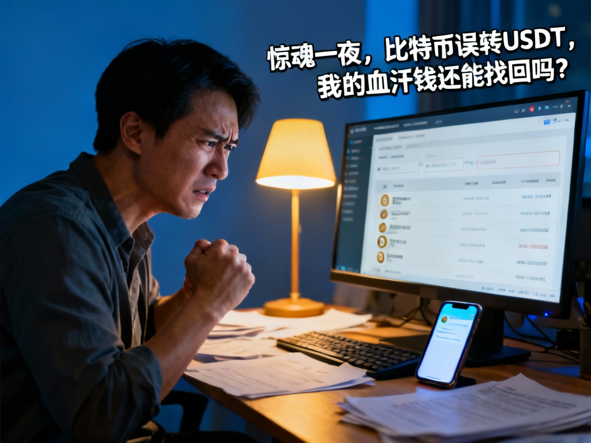 惊魂一夜，比特币误转USDT，我的血汗钱还能找回吗？