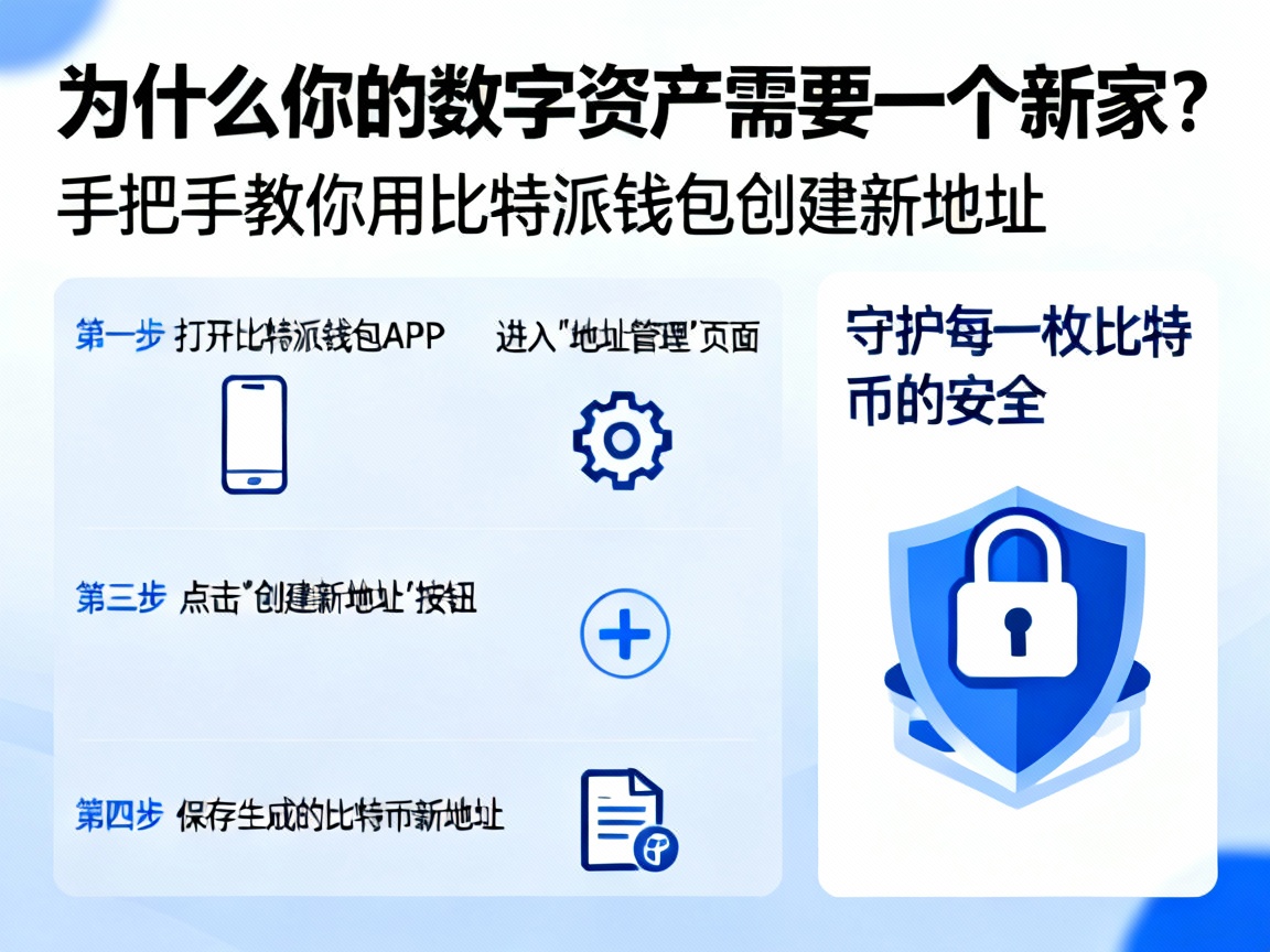 为什么你的数字资产需要一个新家？手把手教你用比特派钱包创建新地址，守护每一枚比特币的安全