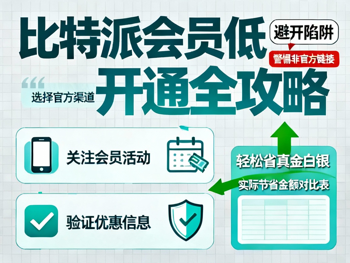 比特派会员低价开通全攻略，避开陷阱，轻松省下真金白银